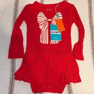 Posh Peanut Red One Piece with Bow